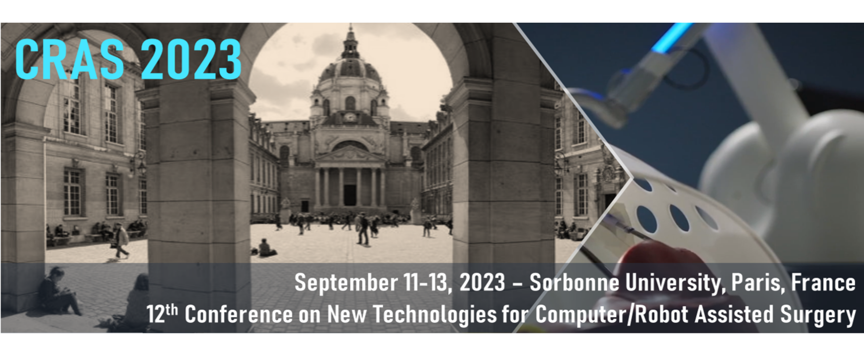 12th CRAS in Sorbonne University from 11 to 13 september 2023